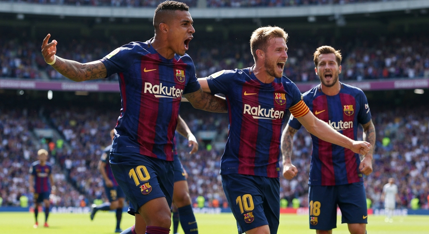 Barcelona'dan Çifte Kupa Şöleni: El Clásico Zaferiyle Gelen Taçlanış