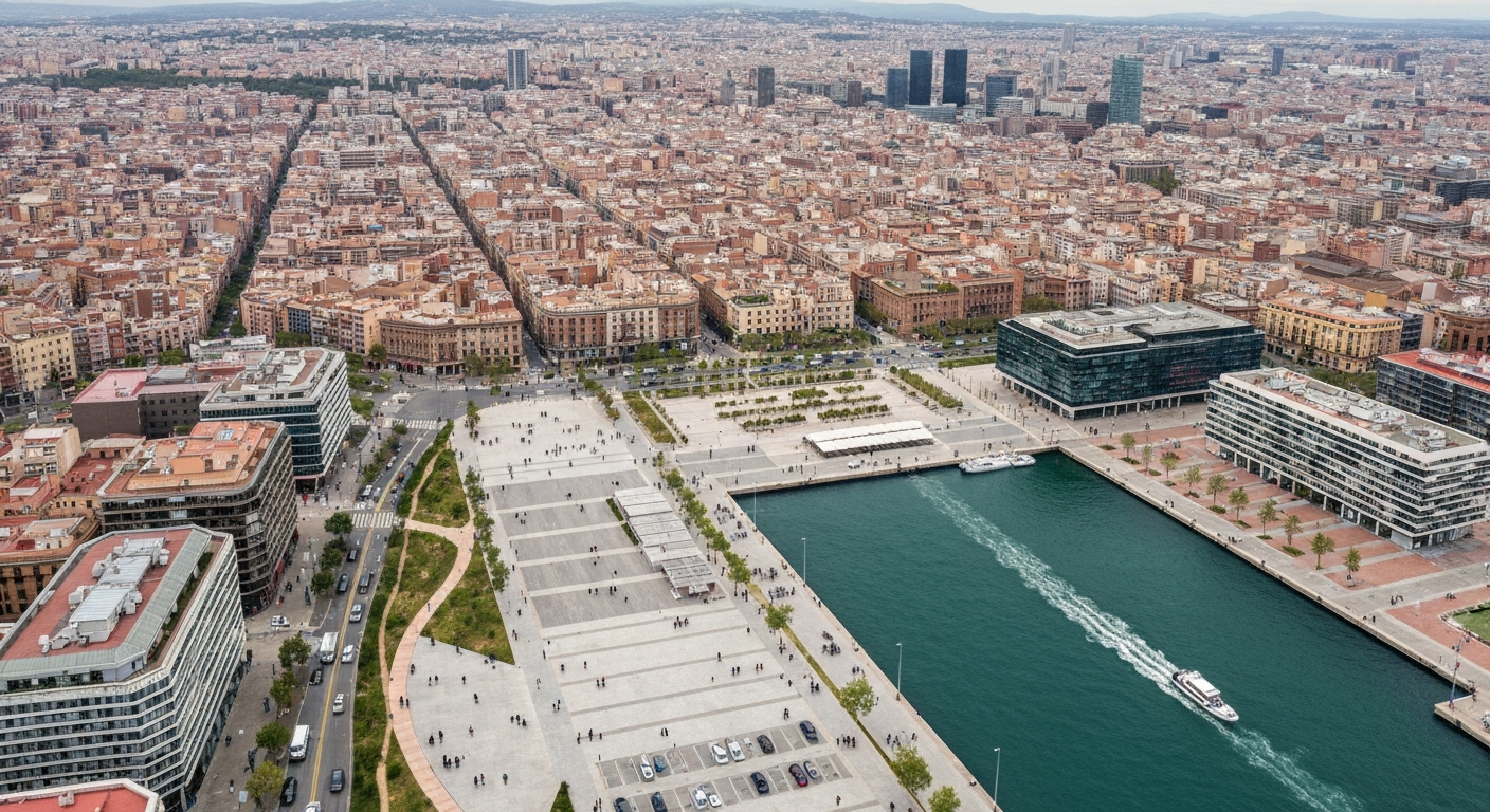 Barselona'da Kentsel Dönüşüm: Eixample'da Kullanılmayan Rampalar Ağaçlara Dönüşüyor