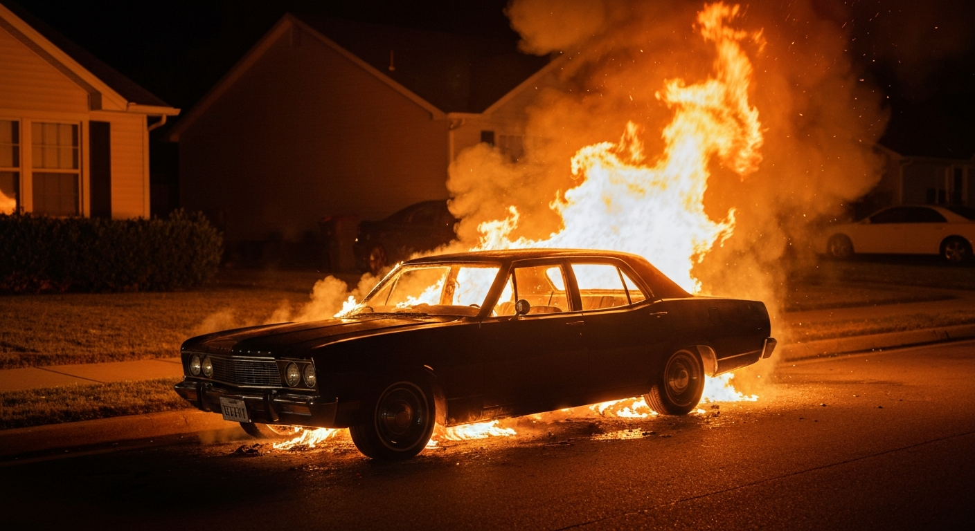 Barselona'da Korku Dolu Anlar: Araçta Uyuyan Gençler Yangından Son Anda Kurtuldu!
