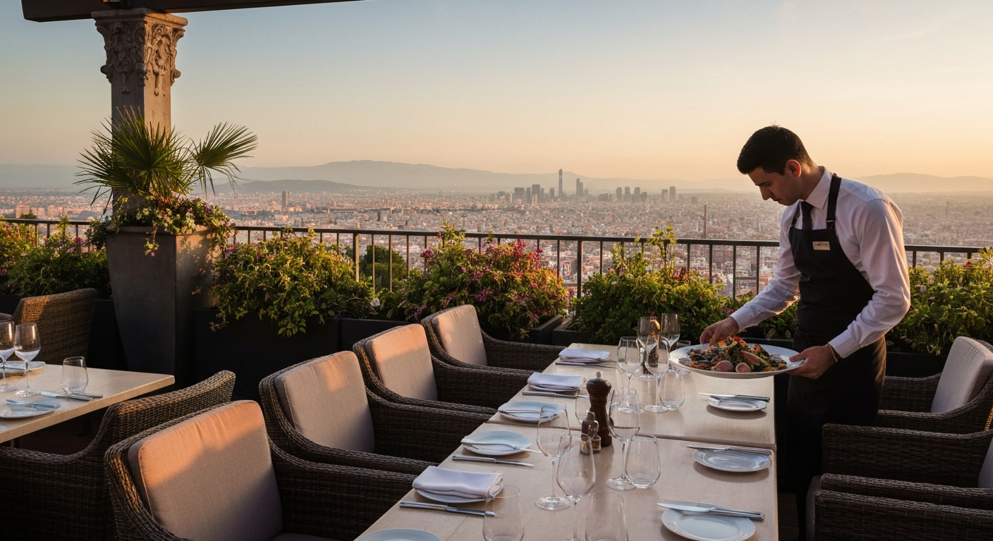 Barselona'nın Zirvesindeki Lezzet Köşesi: Tibidabo'dan Panoramik Manzara ve Gastronomi