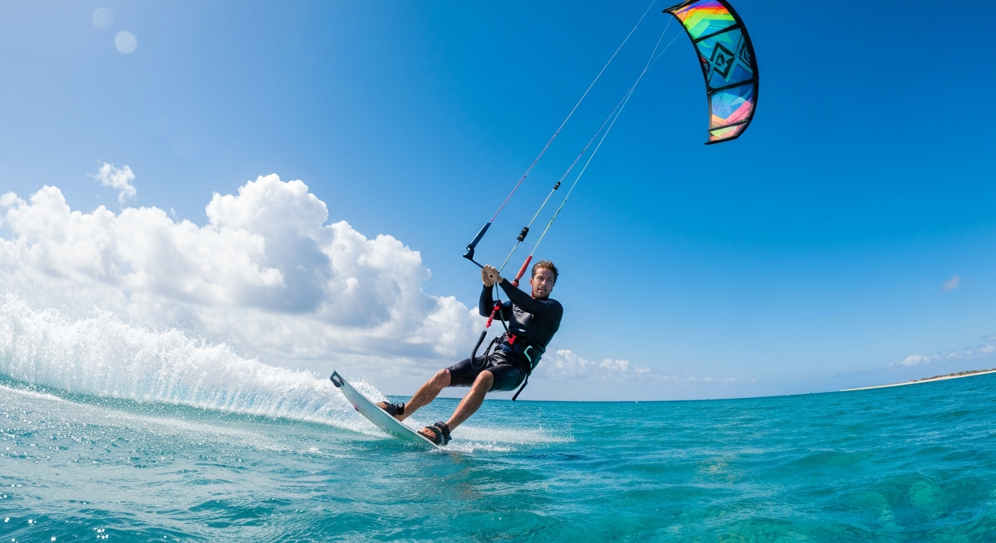 Barselona'da Kitesurfçü Kurtarıldı: Bogatell Plajı Açıklarında Bir Saat Sürüklendi