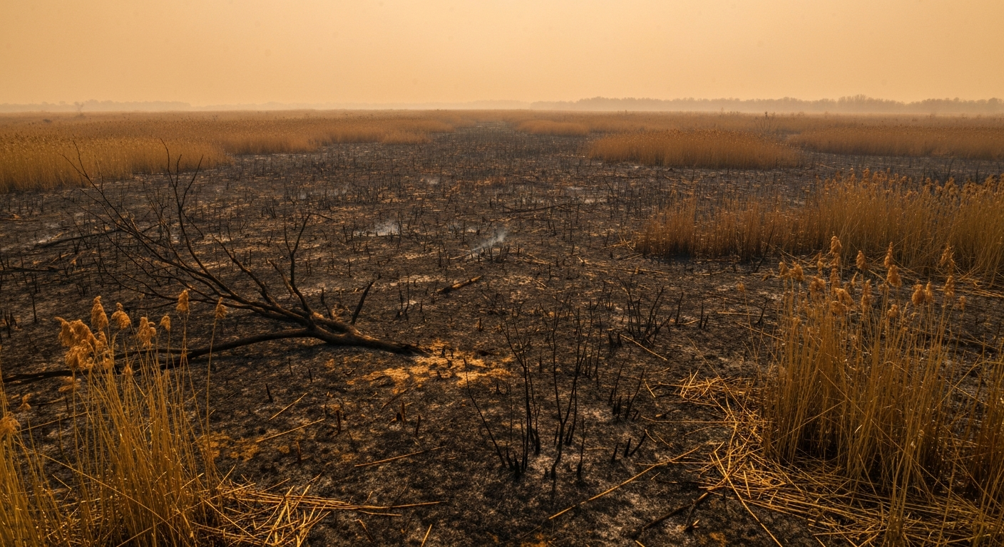 Katalonya'da Riba-roja d'Ebre'de Sazlık Yangını Kontrol Altında: 2,7 Hektar Kül Oldu