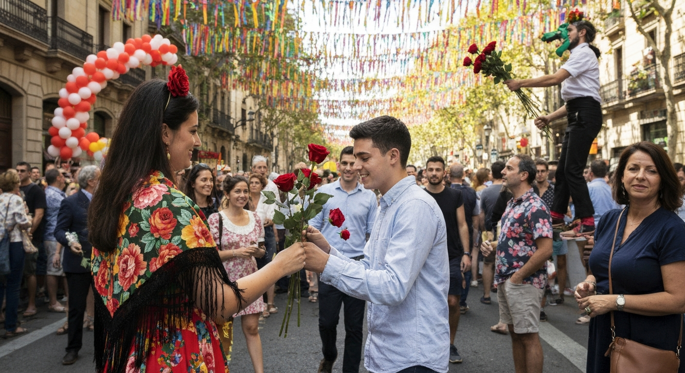 Sant Jordi Günü'nün Coşkusu: Katalonya'yı Kitap ve Gül Selini Boğan Bahar Şöleni