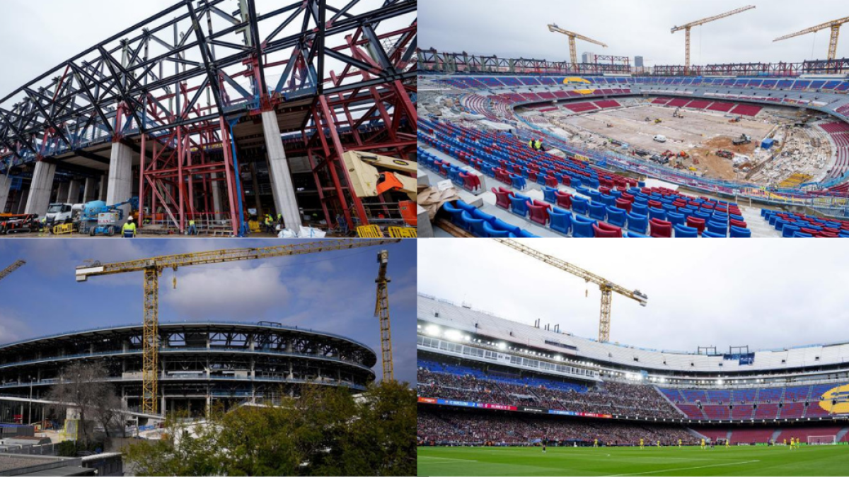 Spotify Camp Nou'da Bir Yılda Göz Kamaştıran İlerleme: Geleceğin Stadyumu Yükseliyor