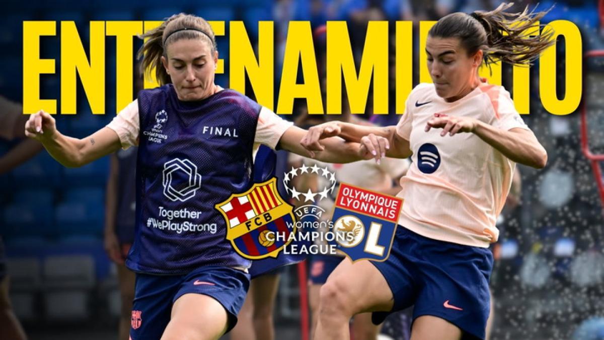 FC Barcelona Kadın Futbol Takımı, Şampiyonlar Ligi Finali Öncesi Son Provasını Yaptı