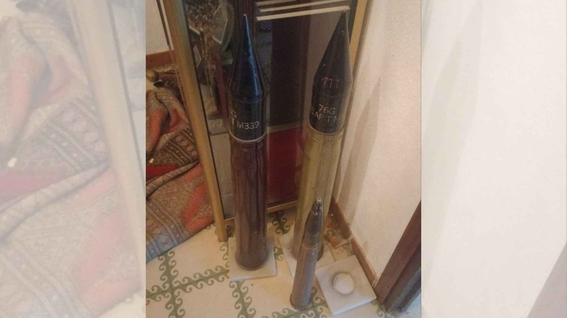 Barselona'da Evde Şok Edici Keşif: İki Dünya Savaşı'ndan Kalma Uçaksavar Mermileri Bulundu