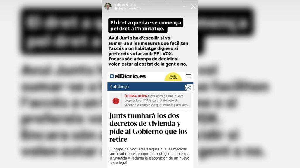 Barselona'da Konut Krizine Çözüm Arayışı: Collboni'den Junts'a Kritik Çağrı