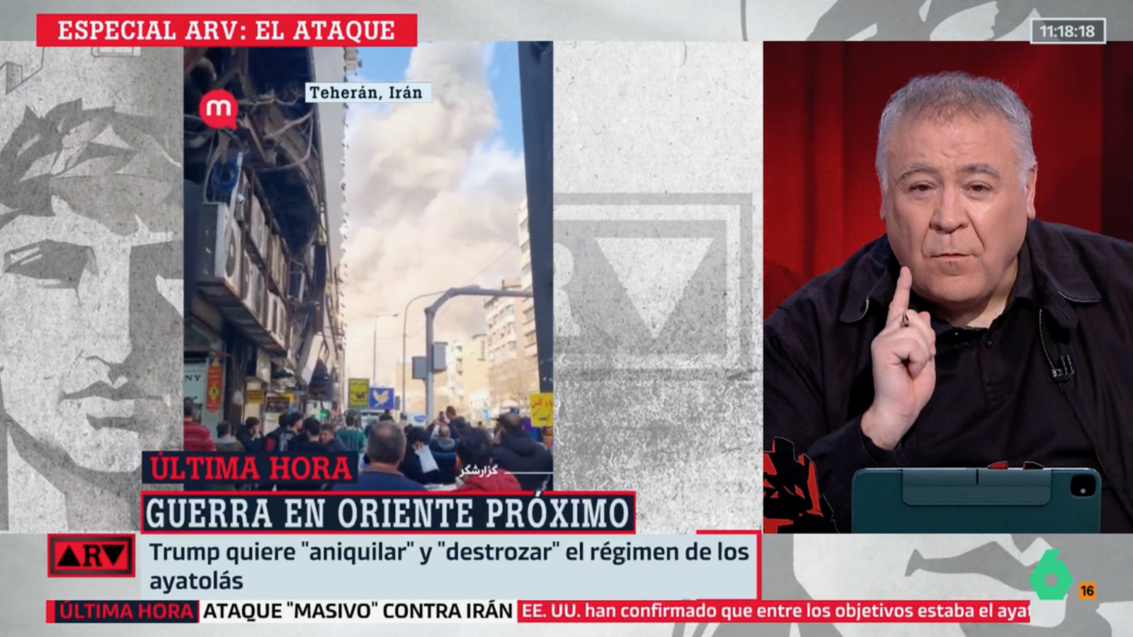 Antonio García Ferreras'tan Orta Doğu Gerilimi: "Destansı Öfke Operasyonu" Canlı Yayını