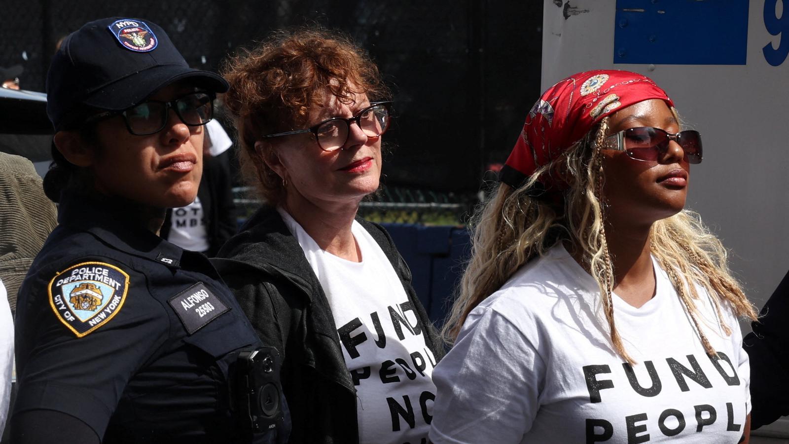 Susan Sarandon ve Hannah Einbinder, Netanyahu Protestosunda Gözaltına Alındı: Küresel