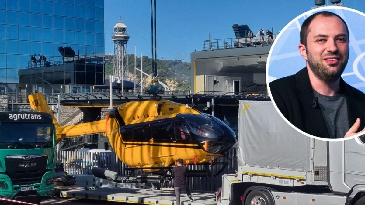 WhatsApp Kurucusunun Helikopteri Barselona'dan Ayrıldı, Mega Yat Limanda Kaldı