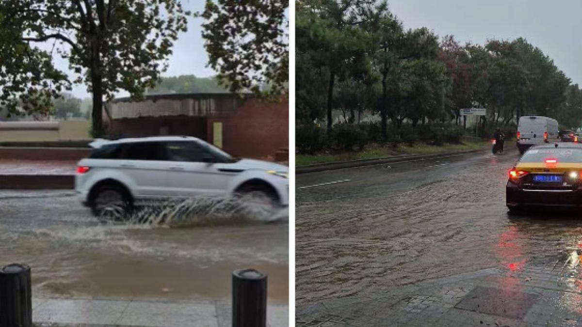 Barselona'da Şiddetli Yağış Front Marítim'i Sular Altında Bıraktı
