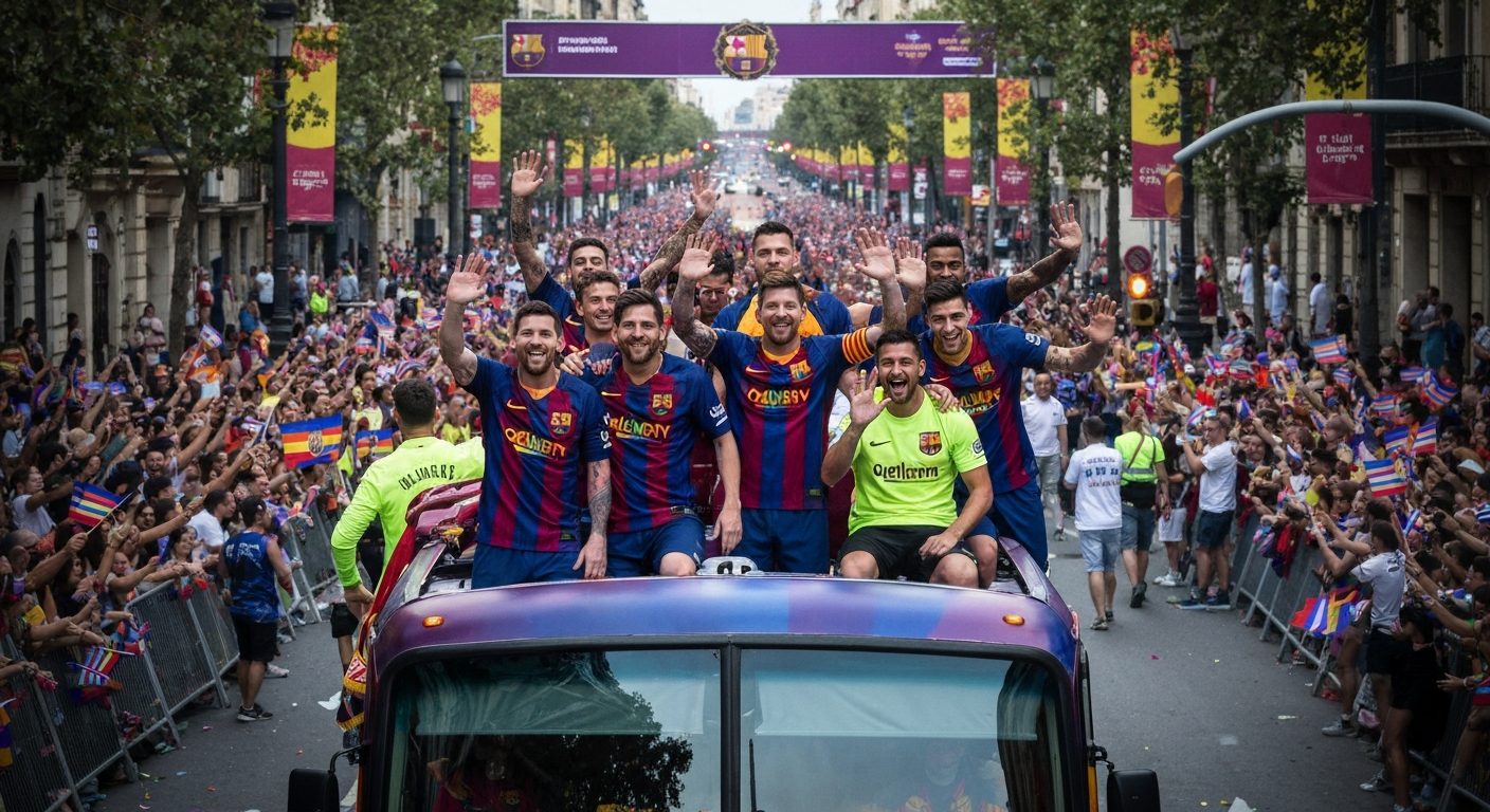 Barselona'da Şampiyonluk Coşkusu: Barça Kutlamaları Şehri Felç Edecek!