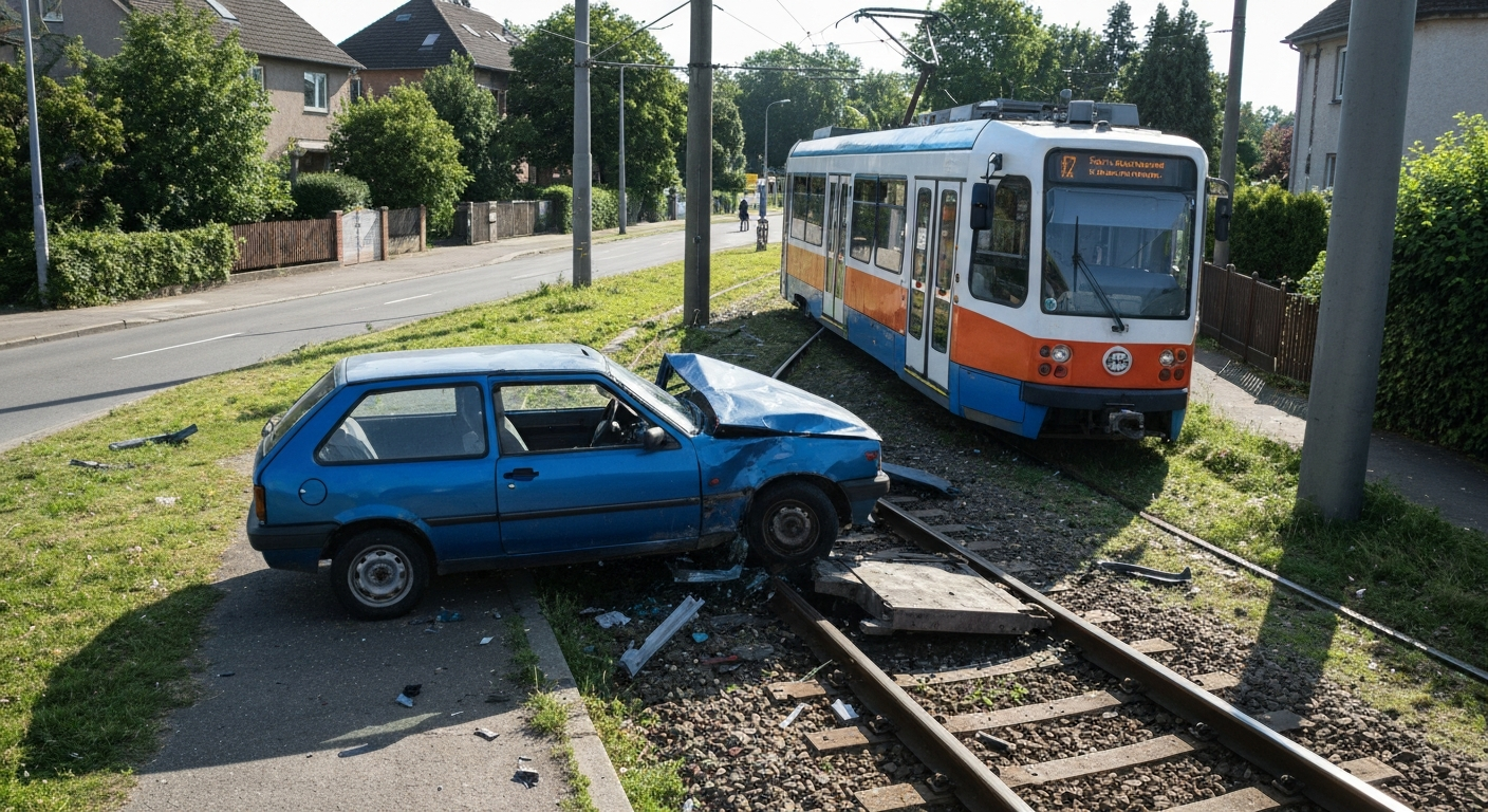 Barselona'da Tramvay Hattında Kaza: Diagonal'da Ters Şeride Giren Araç Ulaşımı Felç Etti