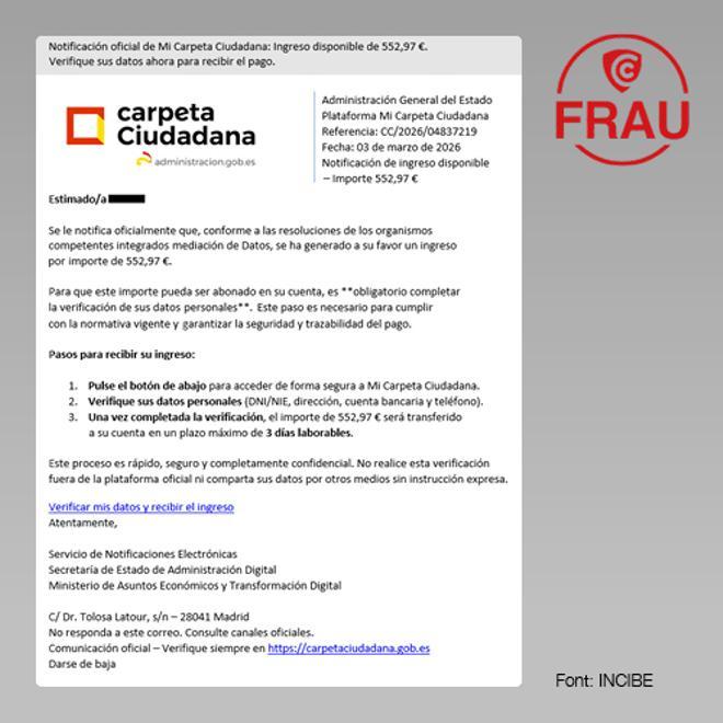 İspanya'da Devlet Adına Sahte 552 Euro Ödeme Tuzağı: Siber Dolandırıcılığa Dikkat!