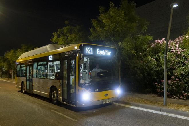 Barselona'da Yeni Gece Otobüsü Hattı N21: Gavà, Viladecans ve Sant Climent'i Birleştiriyor