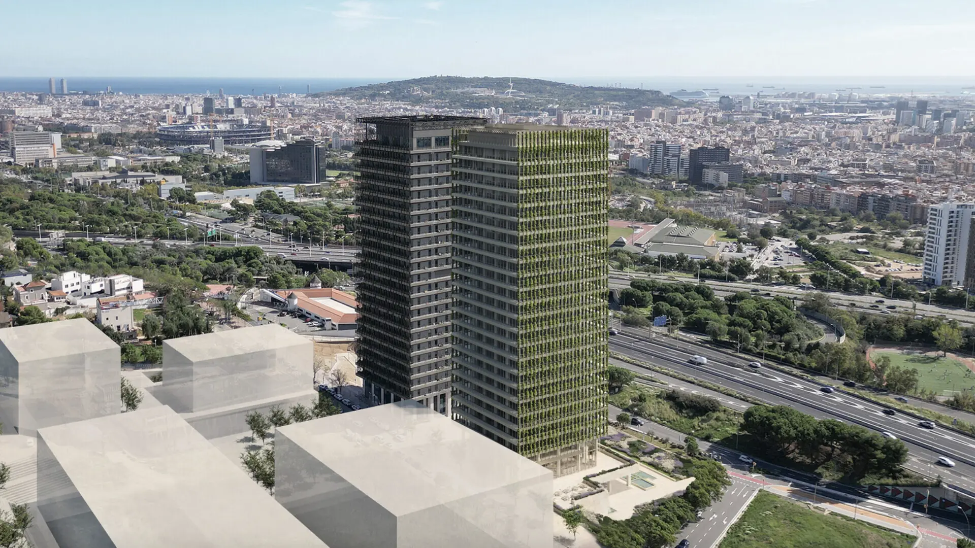 Barselona'nın Güney Girişi Yenileniyor: İkinci Bir 100 Metrelik Kule Silüeti Değiştiriyor