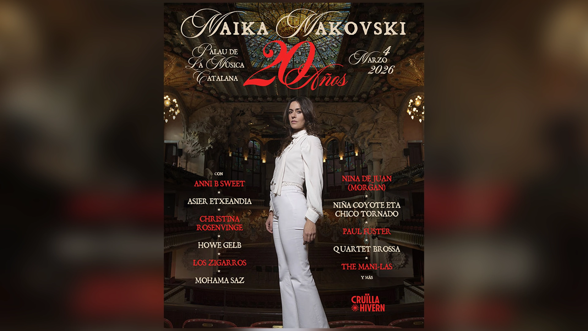 Maika Makovski'den 20 Yıllık Kariyer Kutlaması: Barselona Sahnesinde Efsanevi Gece