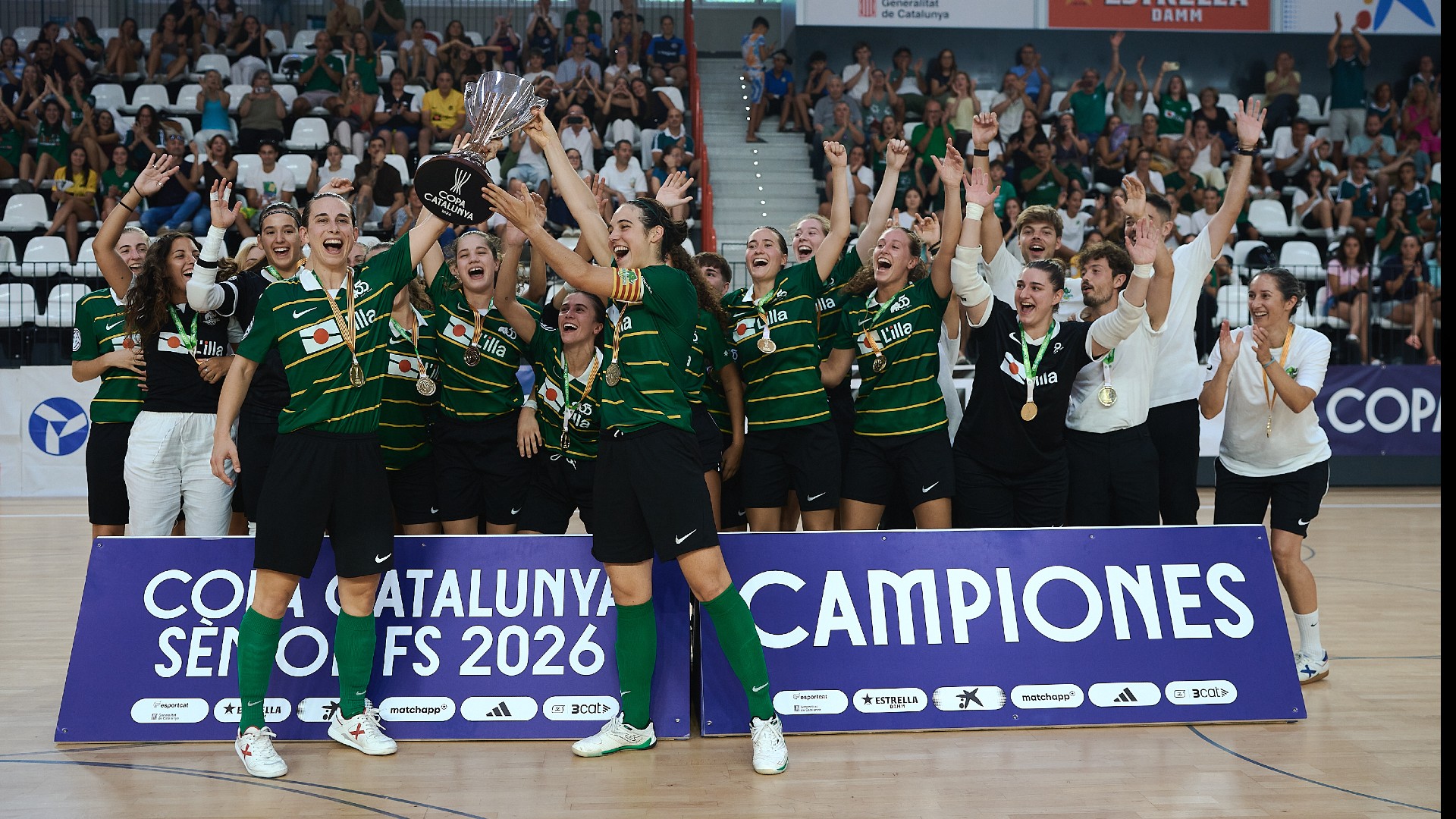 AE Les Corts-UBAE, Katalonya Futsal Kupası'nı Rubí'yi Ezerek Kazandı!