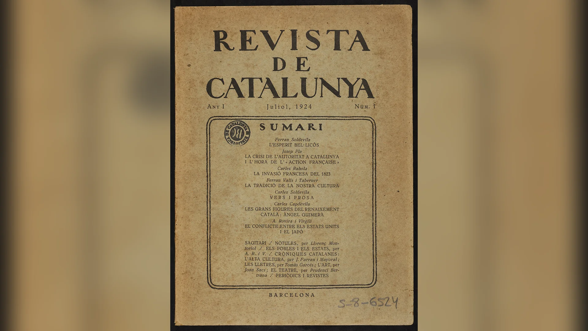 Revista de Catalunya" Yüz Yaşında: Katalan Kültürünün Yılmaz Sesi