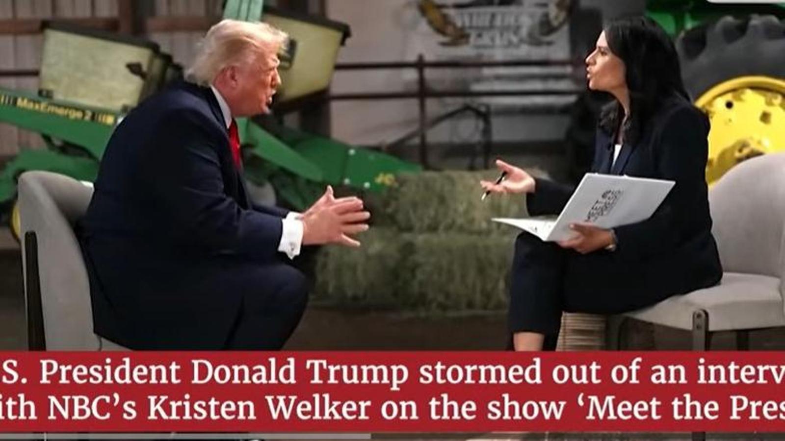 Trump'tan NBC Muhabirine Sert Tepki: Röportajı Yarım Bırakma ve Medya Gerilimi